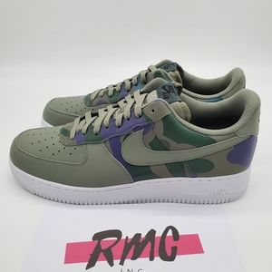 Nike Air Force 1 ‘07 LV8 Camo Dark Grey Olive Gree